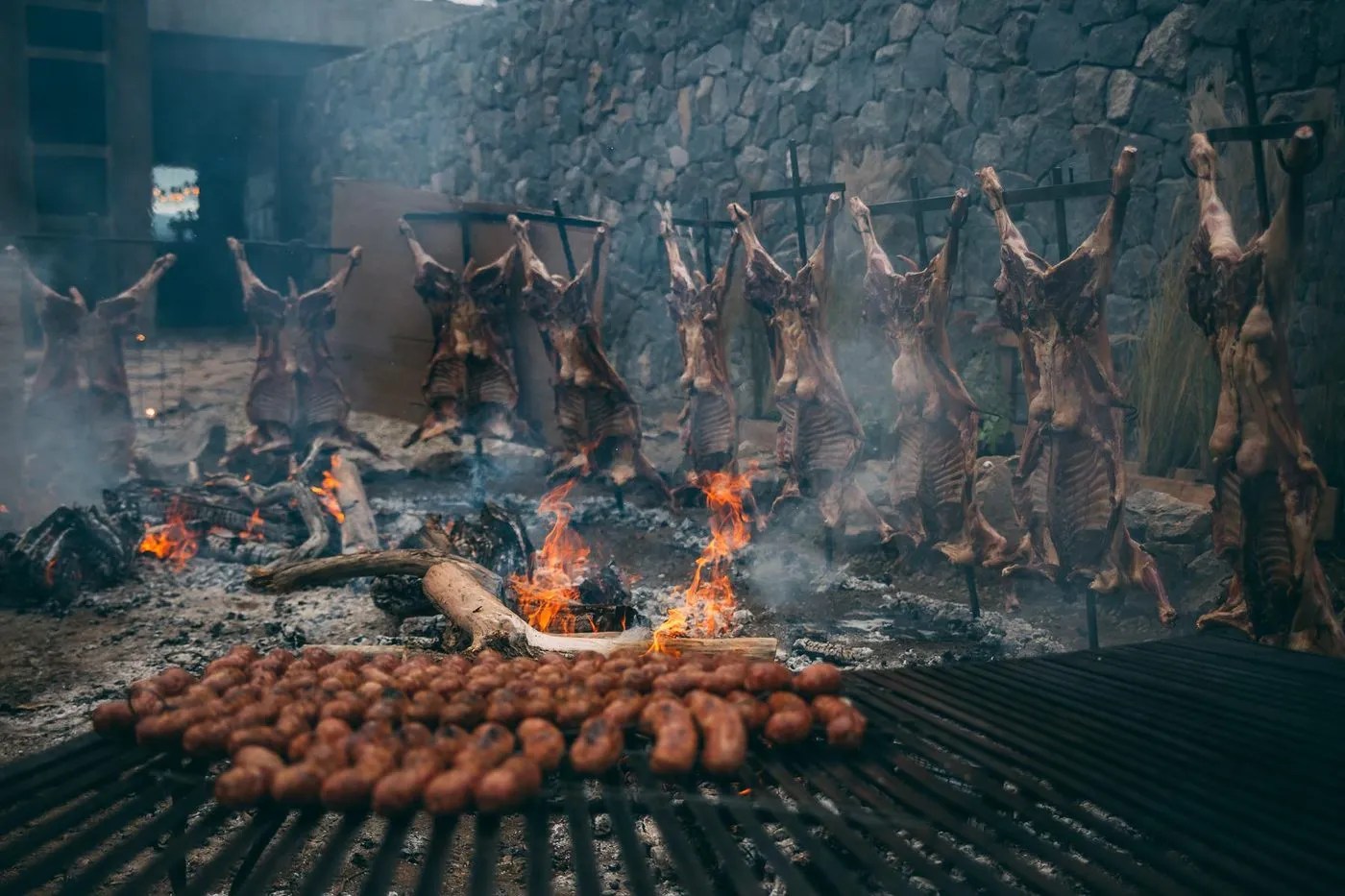 Patagonia fire and gastronomy ritual