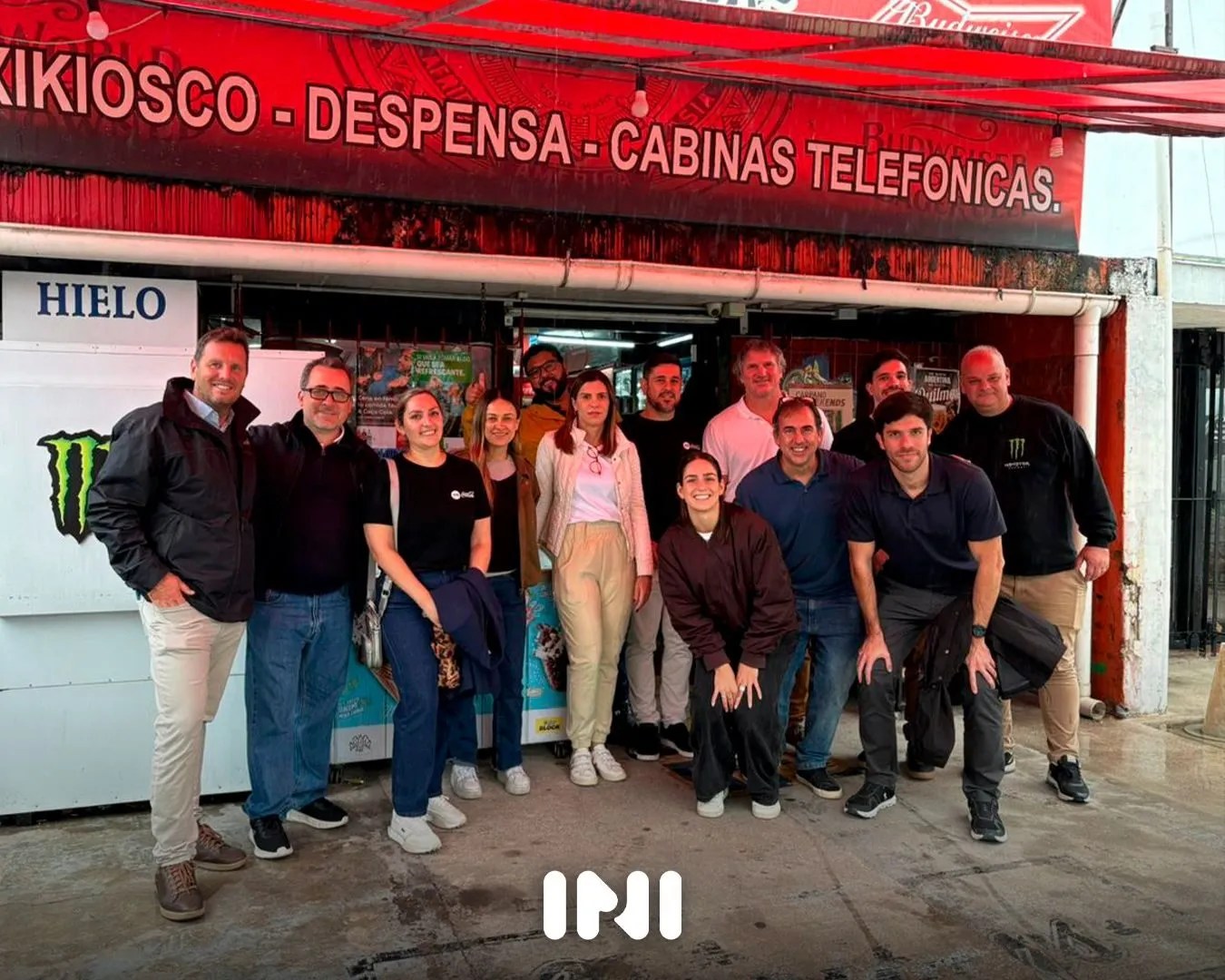 INI team visiting a neighborhood kiosk