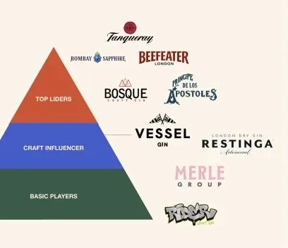 Vessel Gin competitive map